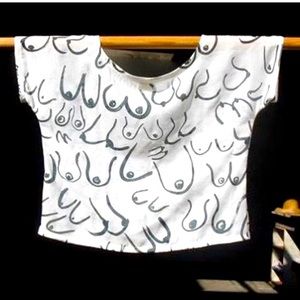 Gravel and Gold Taurus top in white linen